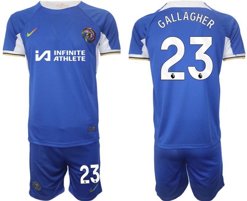 Men 2023-2024 Club Chelsea FC home blue #23 Soccer Jersey->chelsea jersey->Soccer Club Jersey